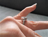 The Luella EF White Moissanite Center
