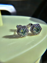The Gatsby Lab Diamond Earrings - Art Deco Studs | PenelliBelle