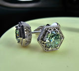 The Gatsby Lab Diamond Earrings - Art Deco Studs | PenelliBelle