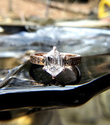 Frigg Viking Engagement Ring - Norse Rune Wedding Band | PenelliBelle