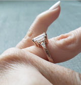 The Petite Ingrid EF White Moissanite