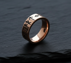 The Odin Viking Ring on Black Slate