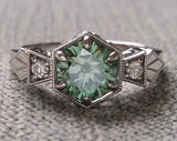 The Ellie OEC Moissanite Center