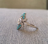 The Ambrosia (Moissanite/Turquoise)