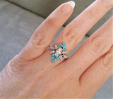 The Ambrosia (Moissanite/Turquoise)