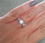 The Ellie OEC Moissanite Center