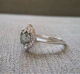 The Jasmine Grey Moissanite