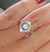 The Jasmine Grey Moissanite