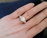 The Florence Larger 8 mm Version with EF Moissanite