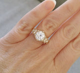 The Florence Larger 8 mm Version with EF Moissanite
