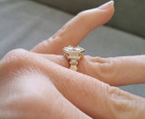The Florence Larger 8 mm Version with EF Moissanite