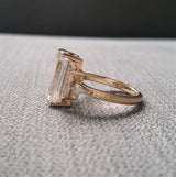 The Ingrid EF White Moissanite
