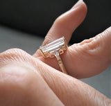 The Ingrid EF White Moissanite