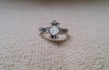 The Love Birds GH White Moissanite Center