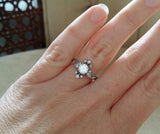 The Love Birds GH White Moissanite Center