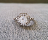 The Elsa moissanite (7 mm)
